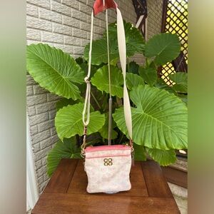 Coach Pink and Cream Crossbody Bag - READ DISCLAIMER!
